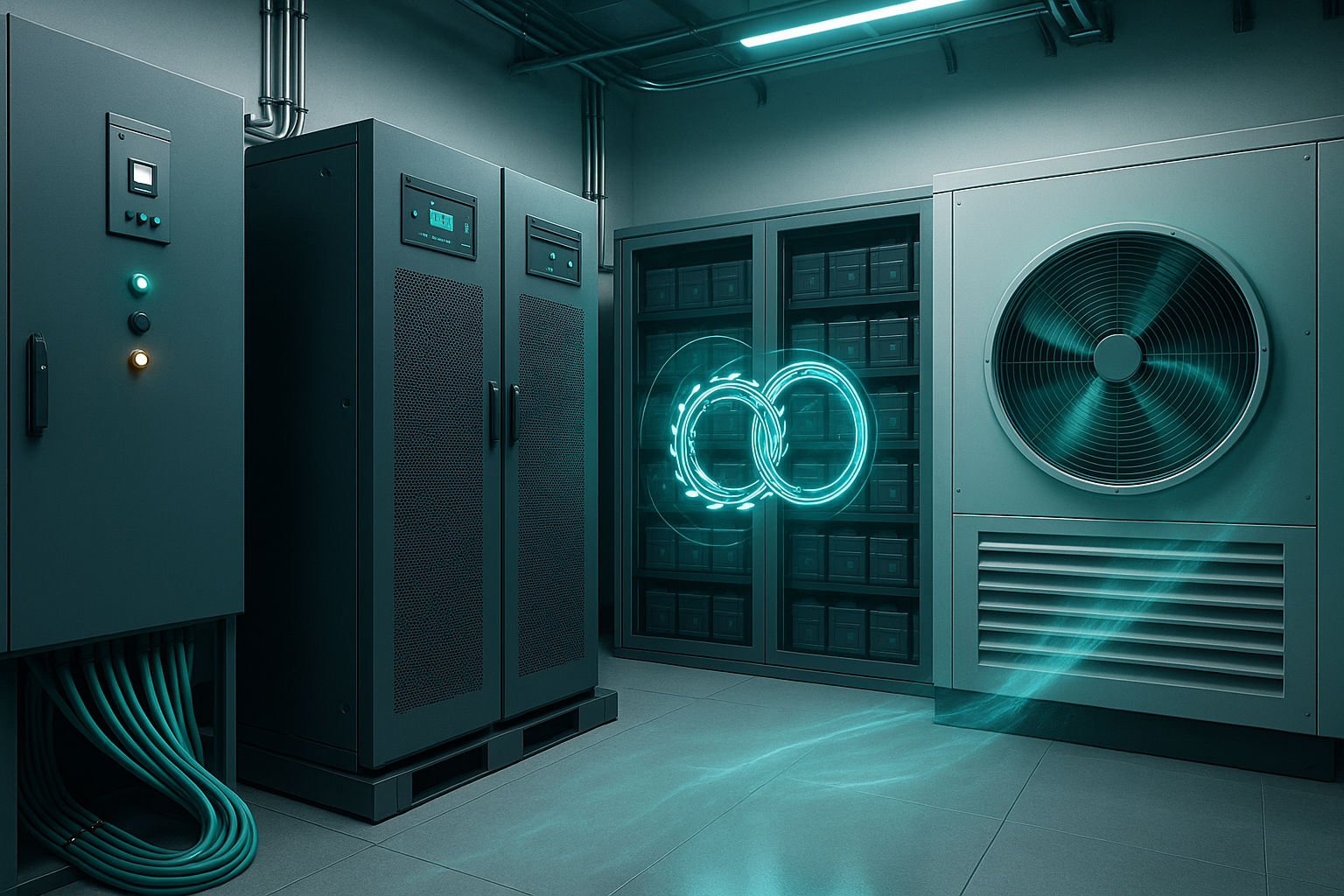 Energía, UPS y cooling